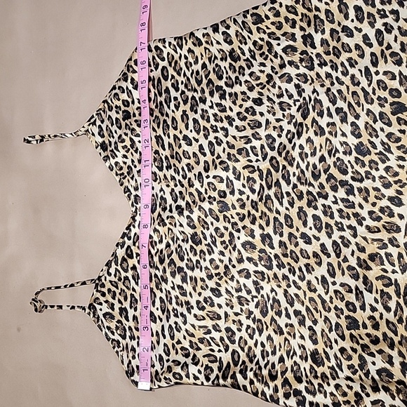 gilligan o'malley Size M Leopard/Cheetah Mini Slip Dress, Excellent Used Cond. - Picture 6 of 11